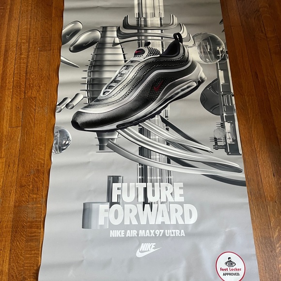Nike Air Max 97 Ultra Footlocker Canvas Scroll Store Window Display 67” x 33”